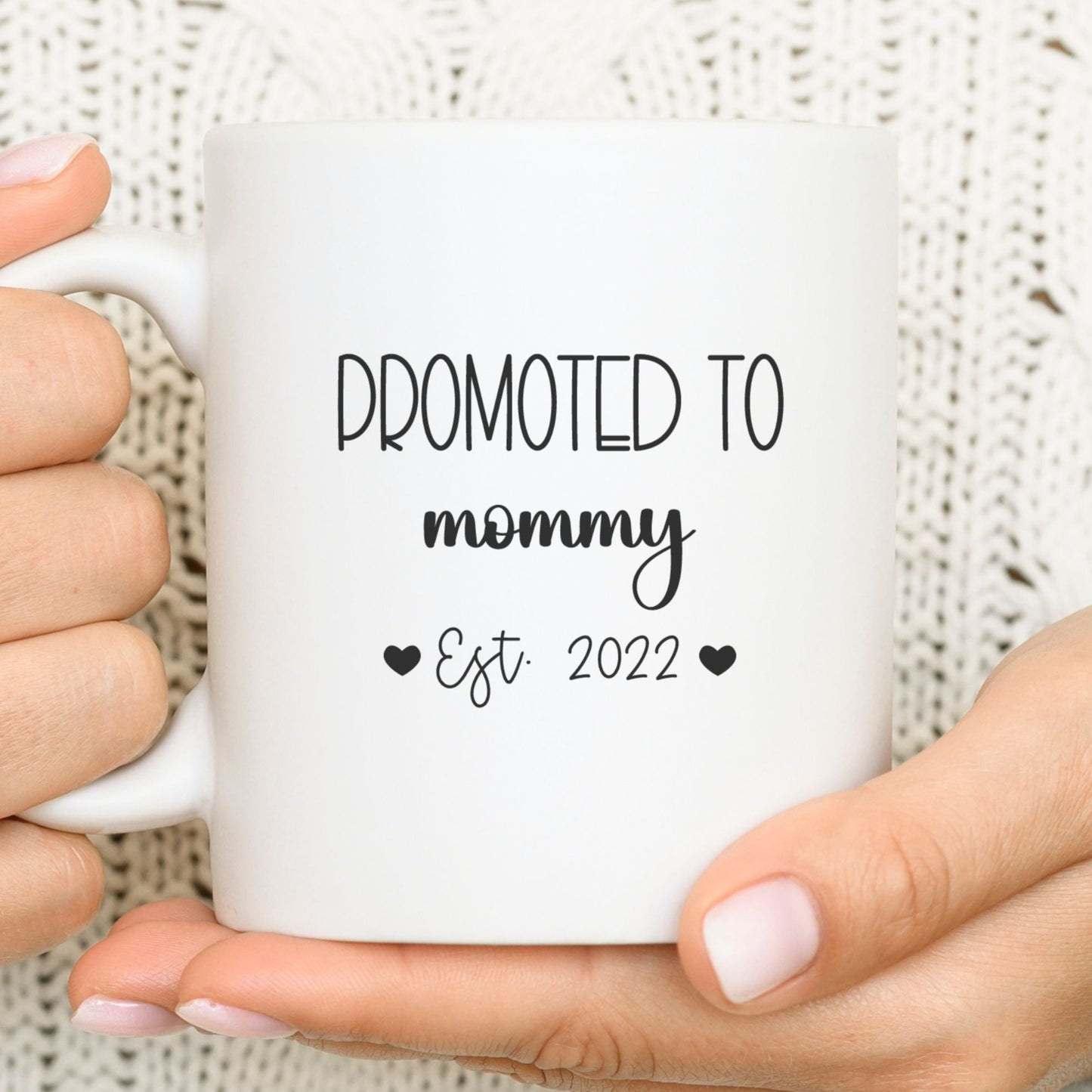 Promoted to mommy - Custom Mug