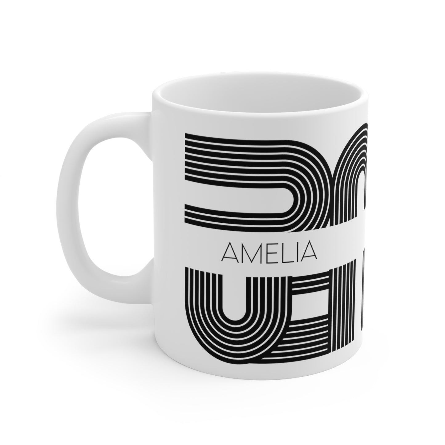 Lines - Custom name mug