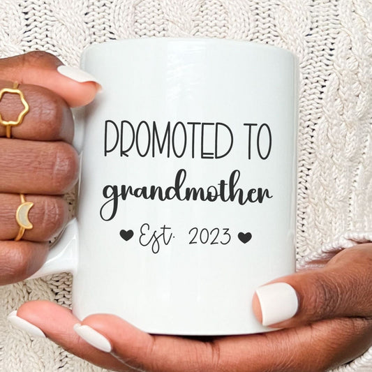 Promoted to grandmother - Custom Mug