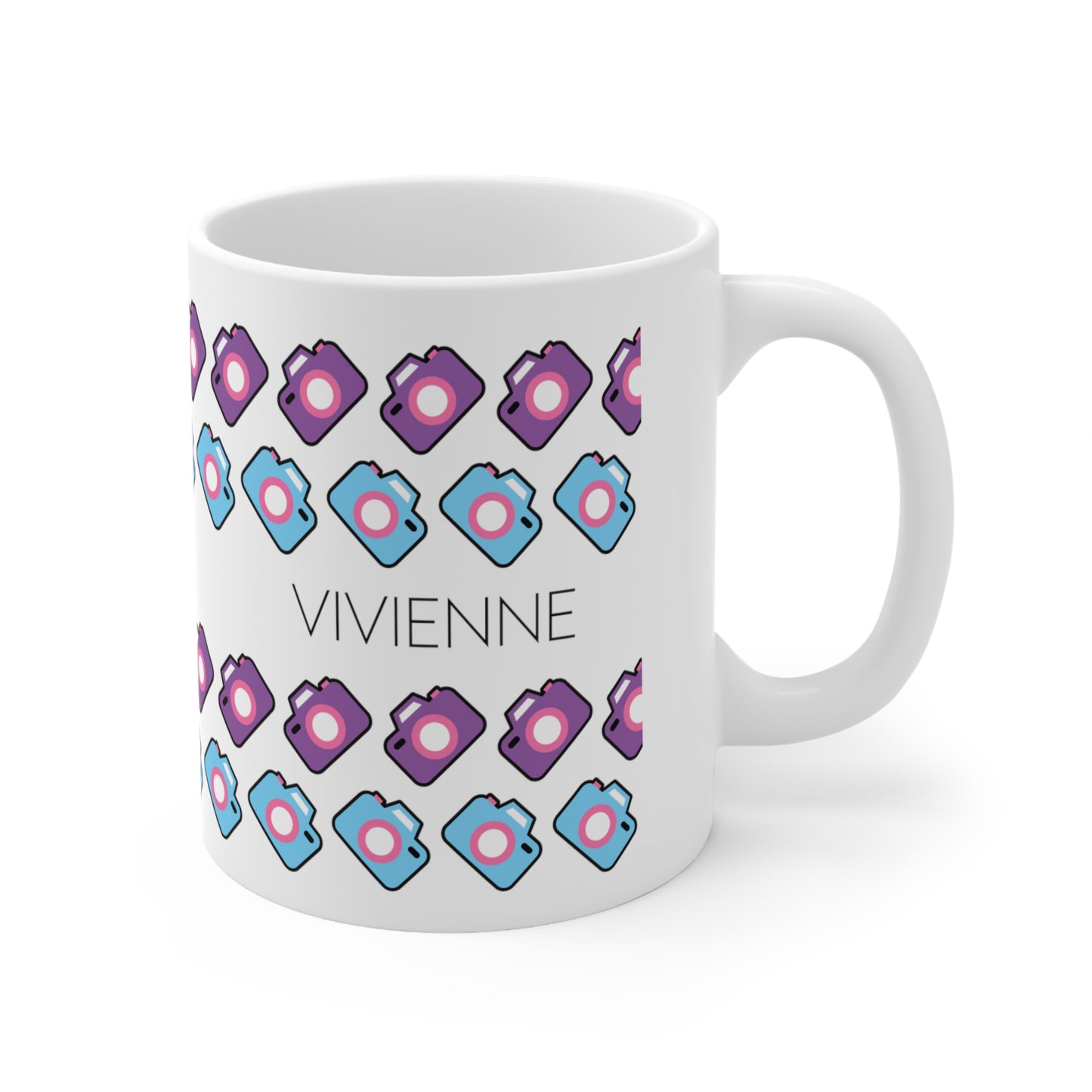 Boho camera - Custom name mug