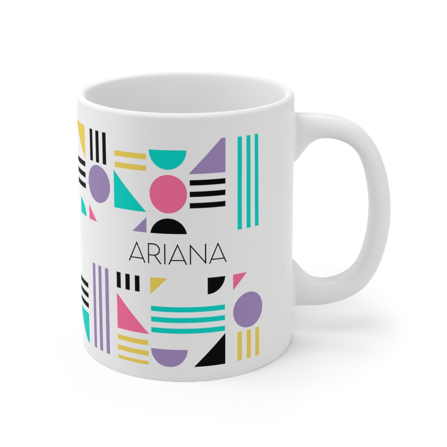 Shapes - Custom name mug