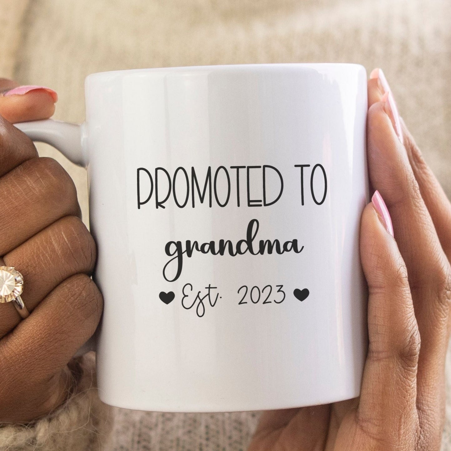 Promoted to grandma - Custom Mug