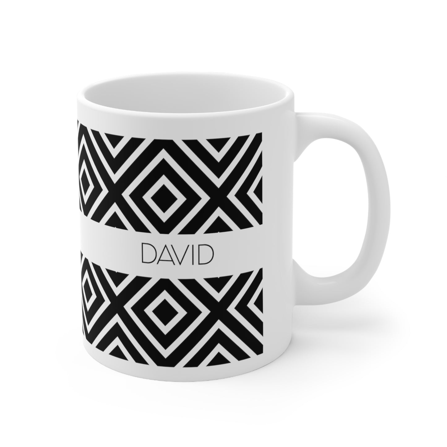 Geometric - Custom name mug