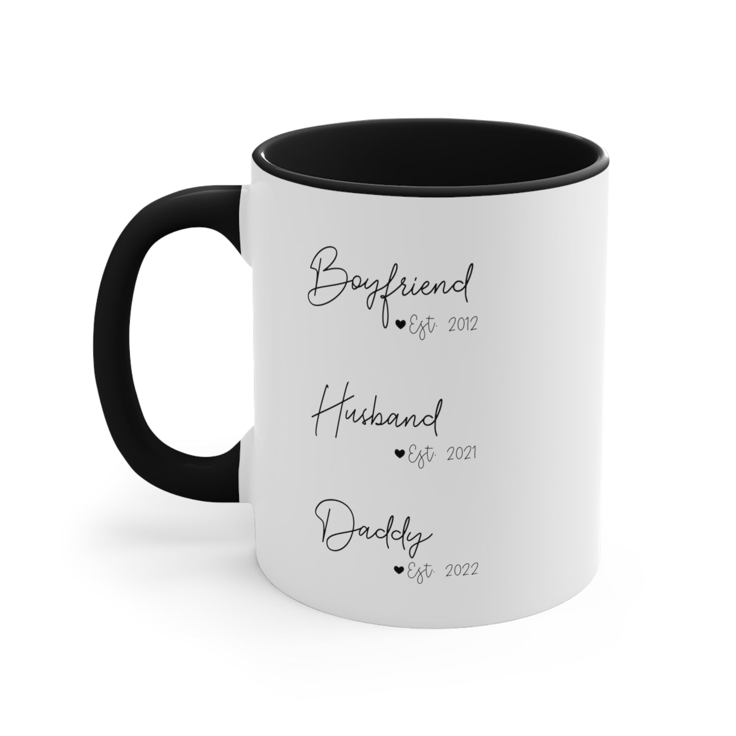 Boyfriend, Husband & Daddy - Custom Mug