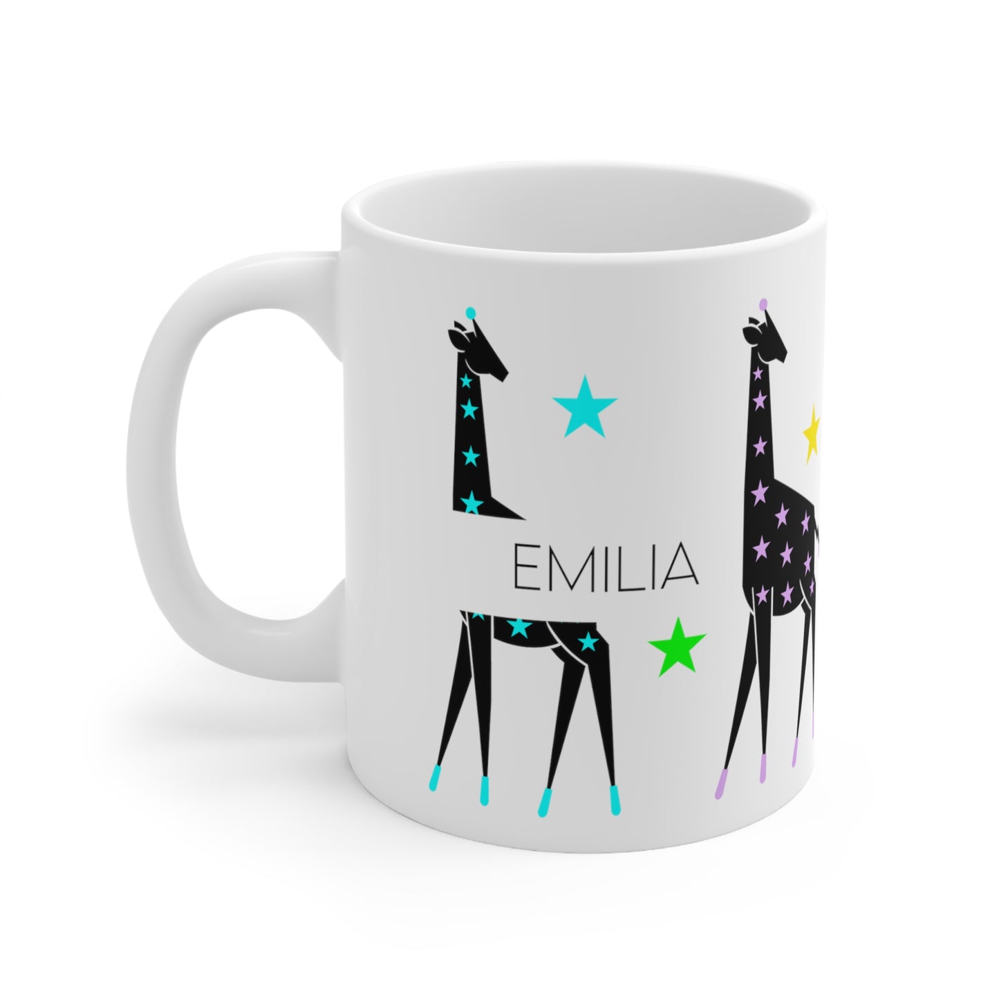 Giraffe - Custom name mug