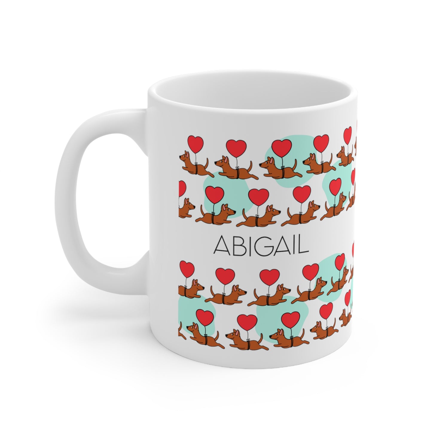 Love dog - Custom name mug