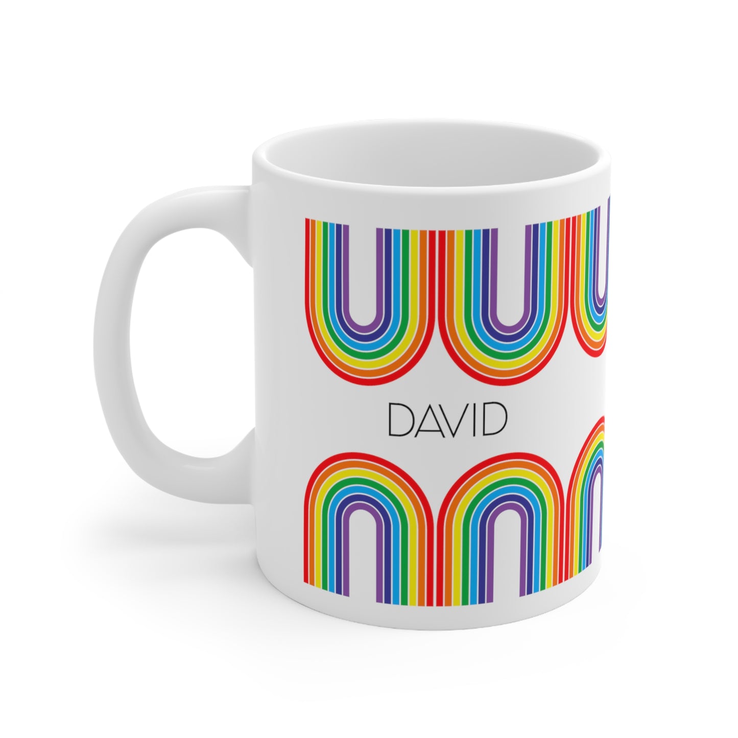 Rainbows - Custom name mug