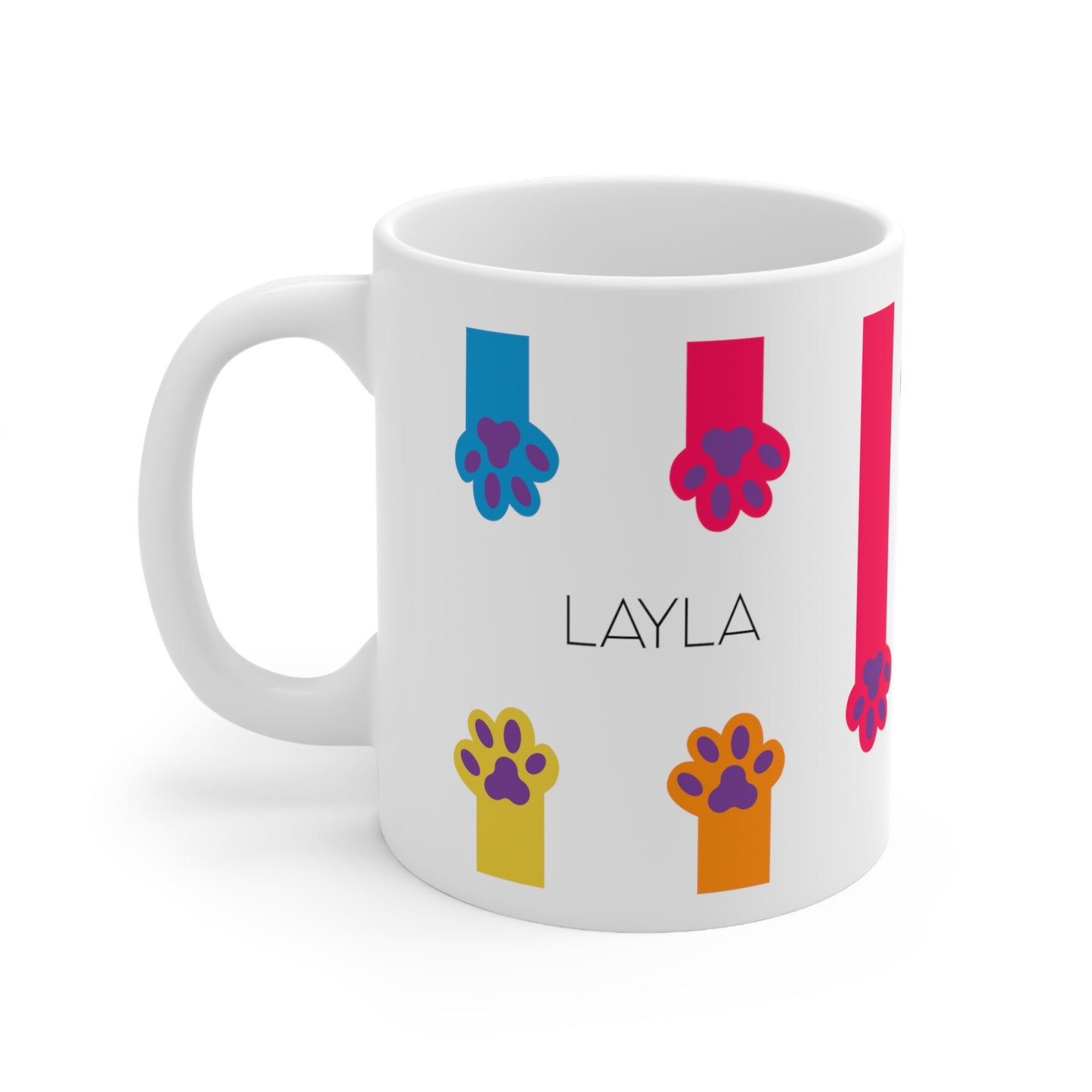 Paws - Custom name mug