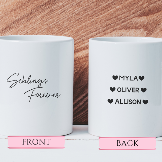 Siblings forever - Custom Mug