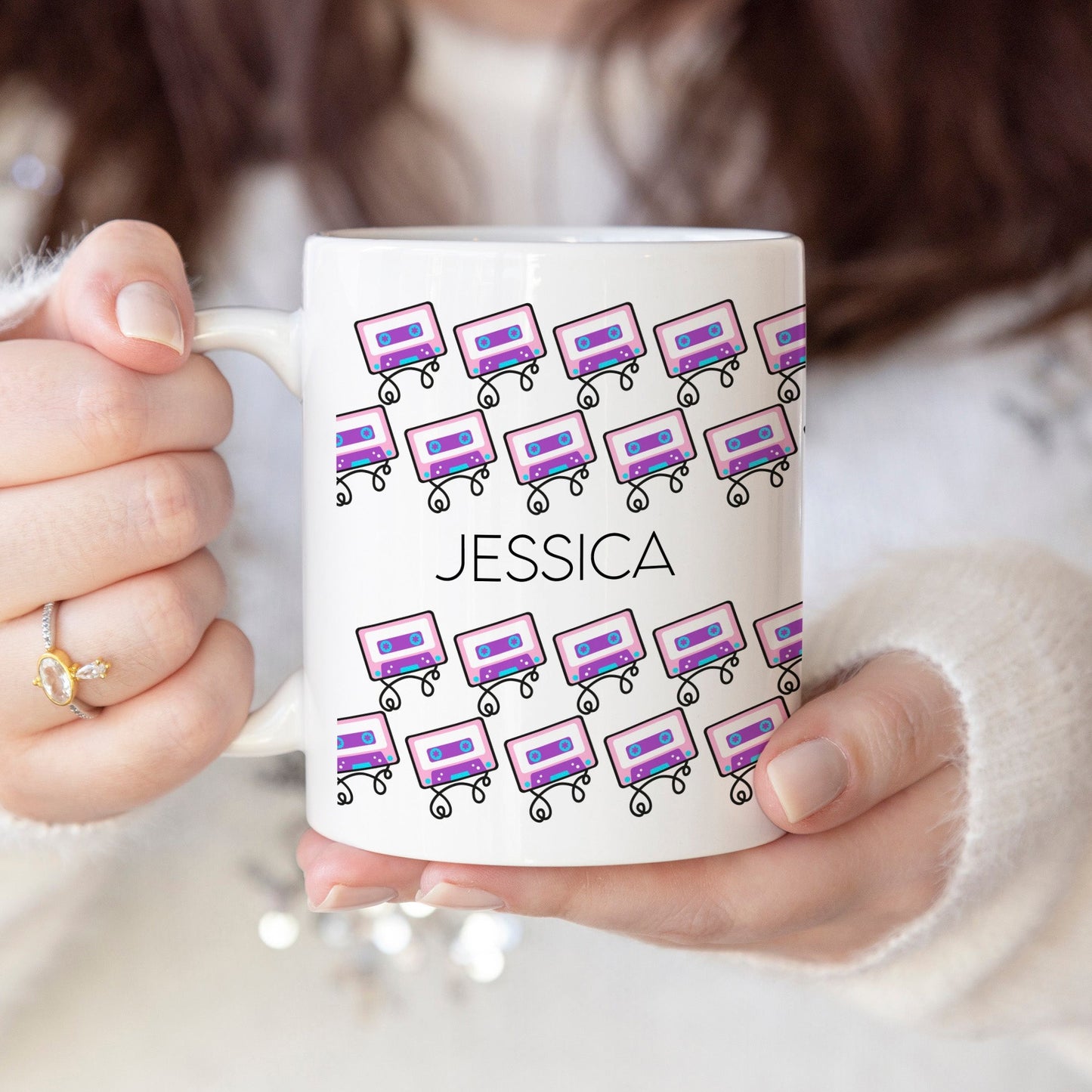 Vintage cassette - Custom name mug