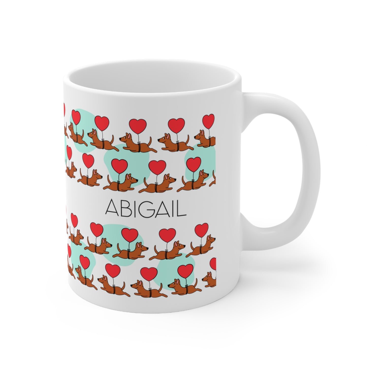 Love dog - Custom name mug