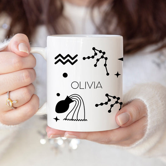 Aquarius - Custom name mug