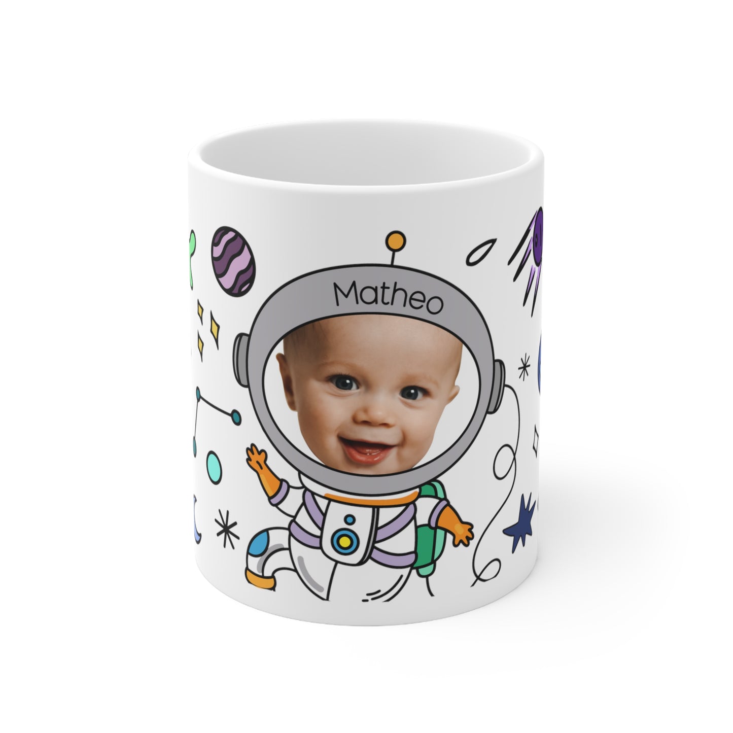 Baby space (Front photo) - Custom photo mug