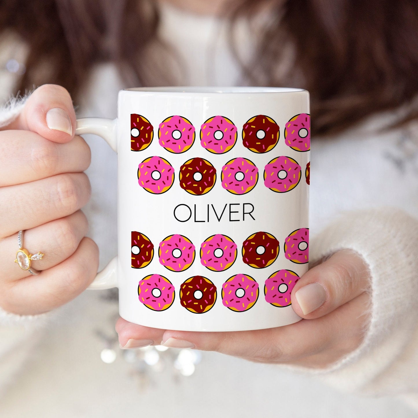 Donuts - Custom name mug