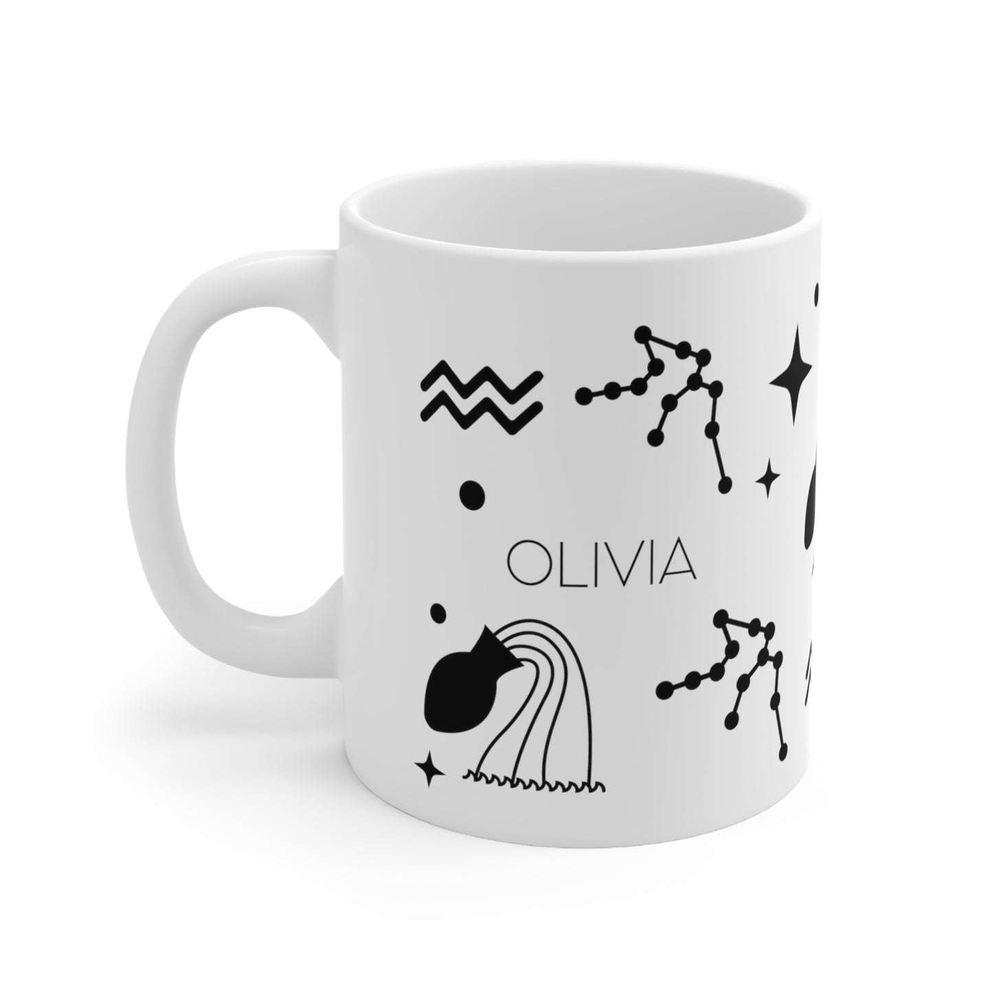 Aquarius - Custom name mug