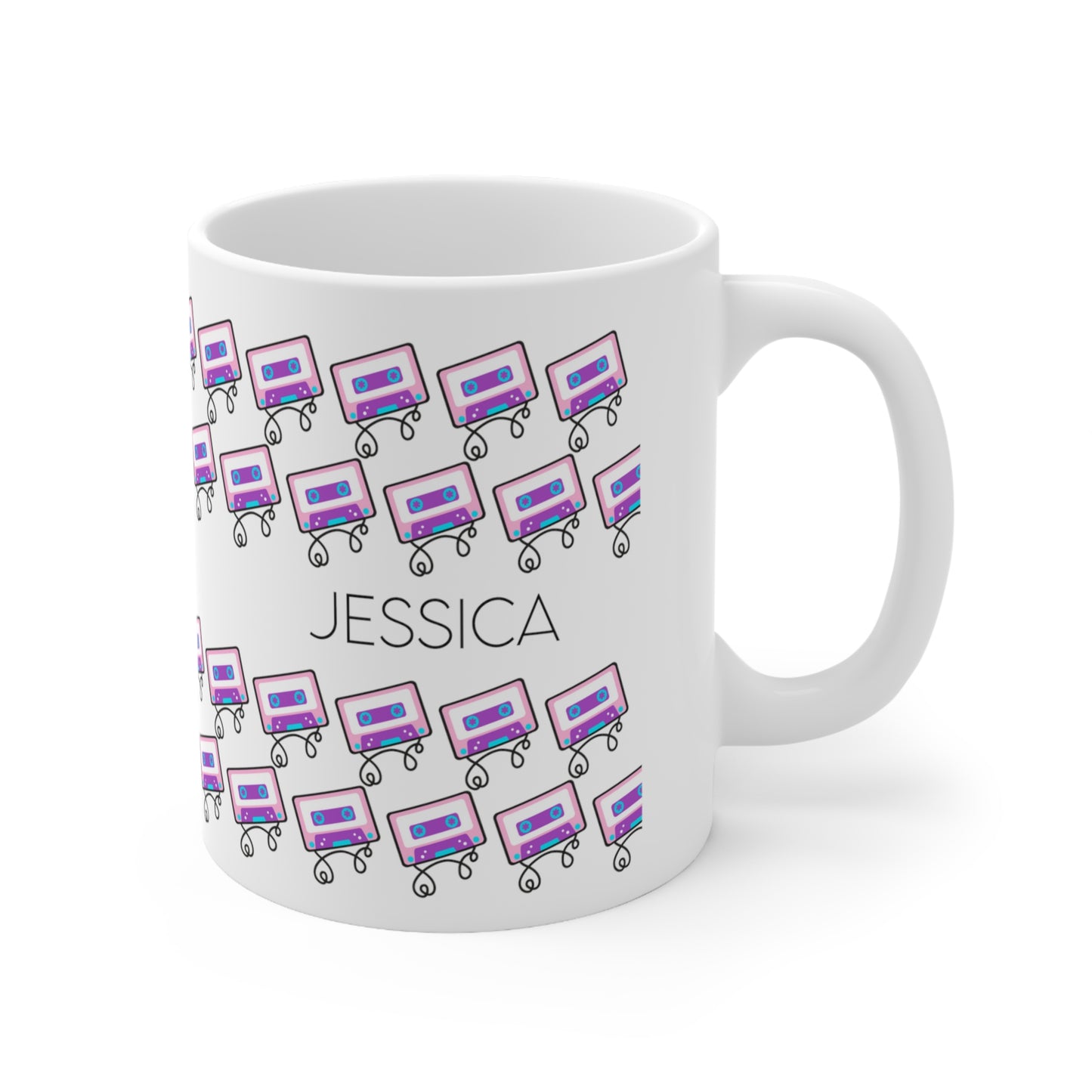 Vintage cassette - Custom name mug