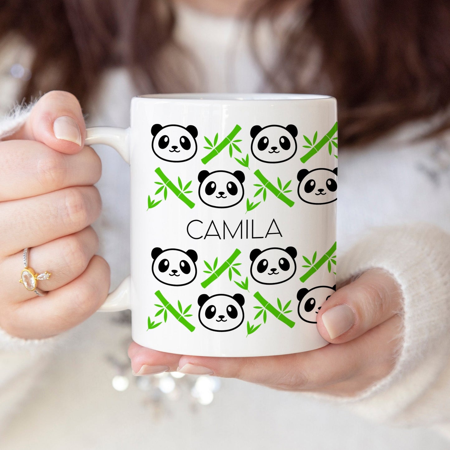 Panda bears - Custom name mug