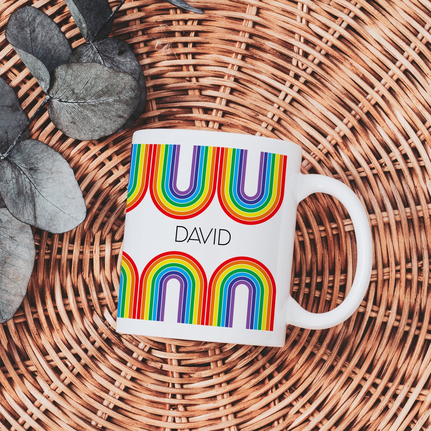 Rainbows - Custom name mug