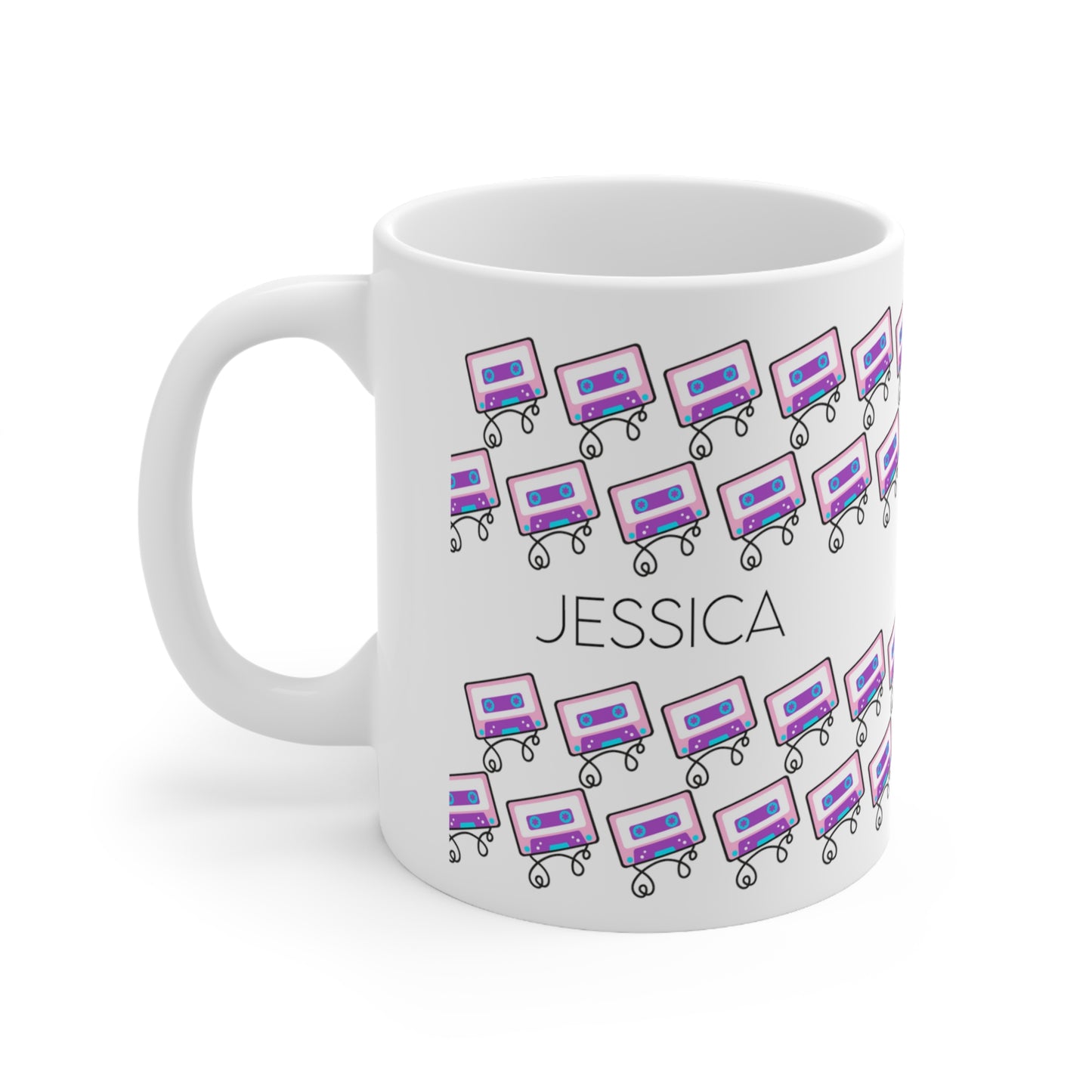 Vintage cassette - Custom name mug