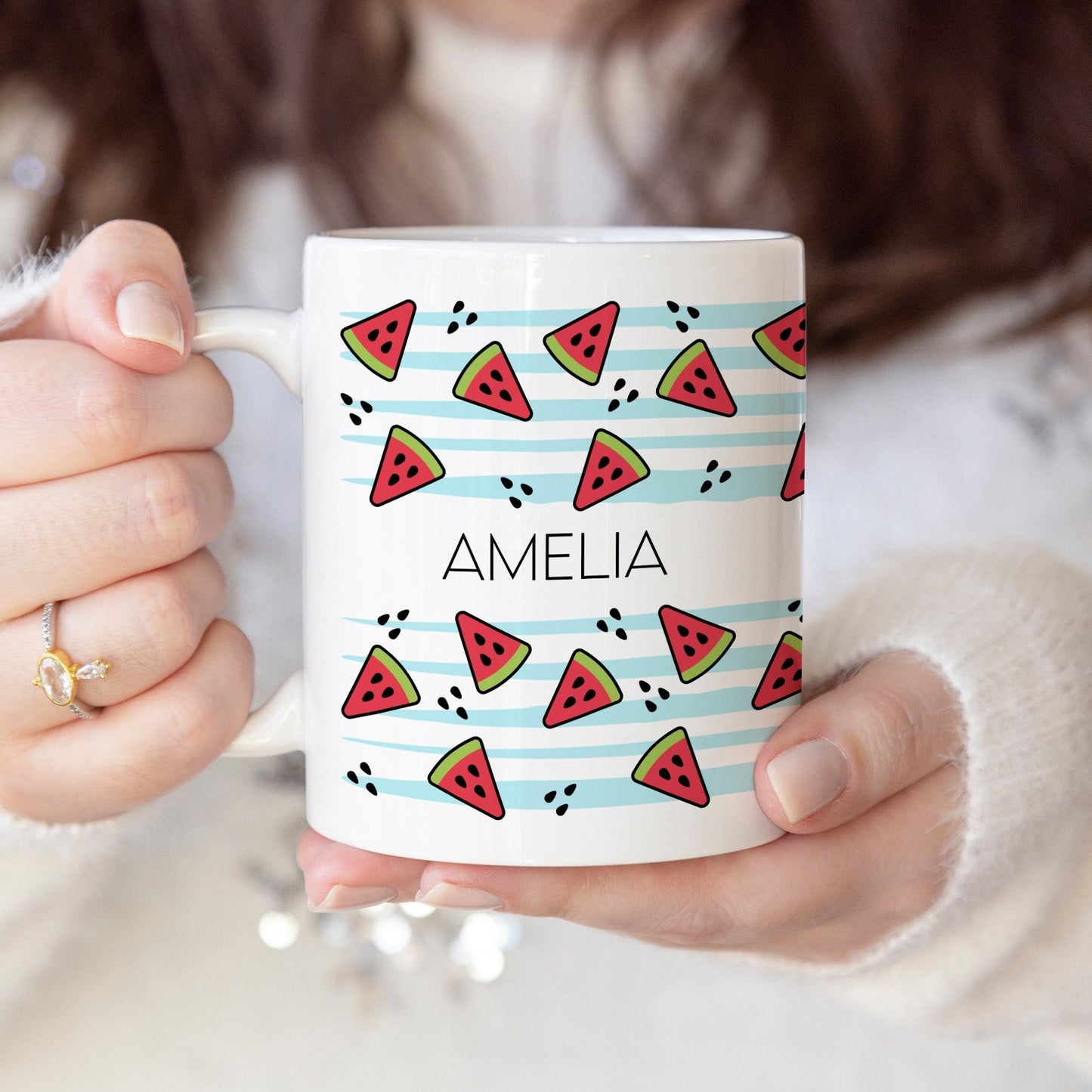 Watermelon - Custom name mug