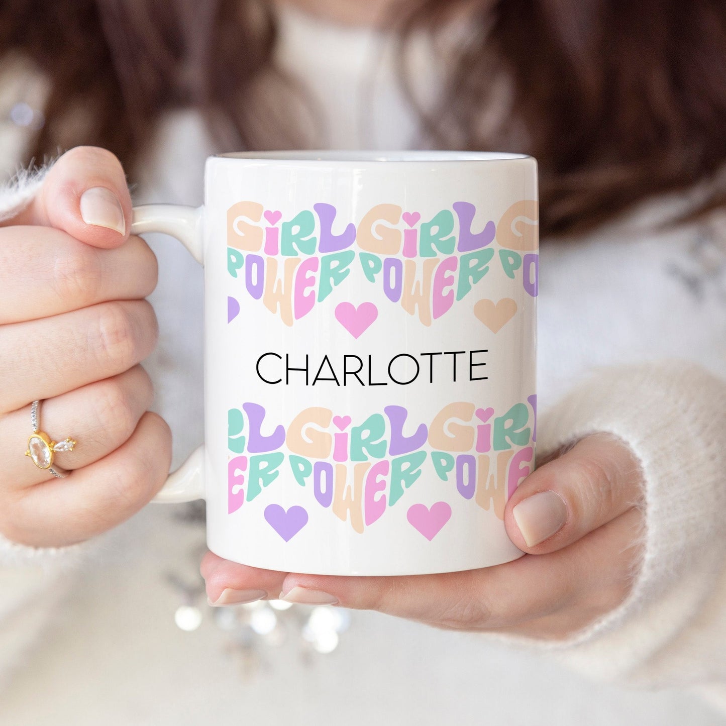 Girl power - Custom name mug