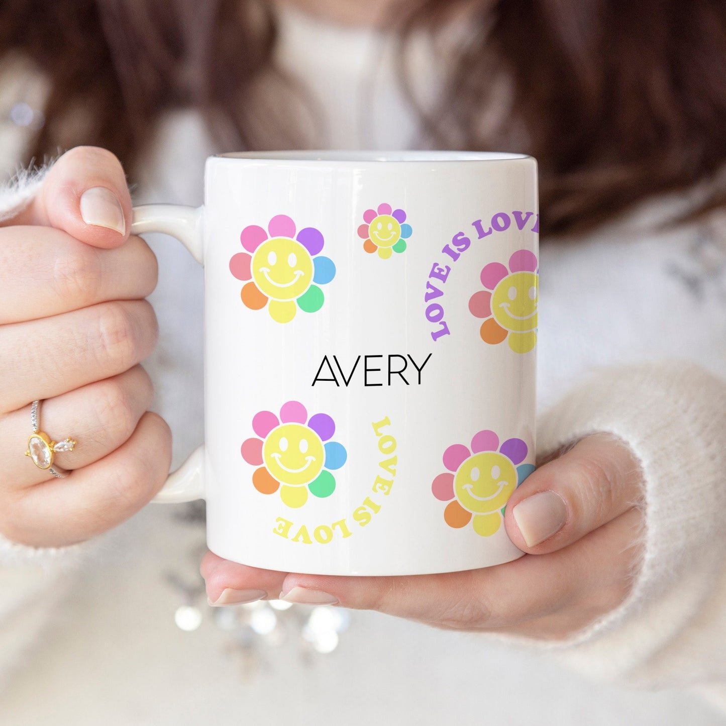 Love is love - Custom name mug