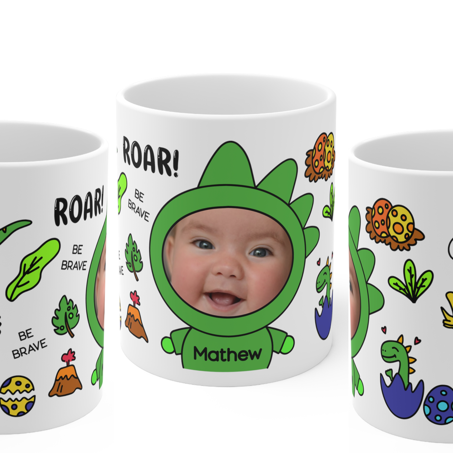 Baby dinosaur (Front photo) - Custom photo mug